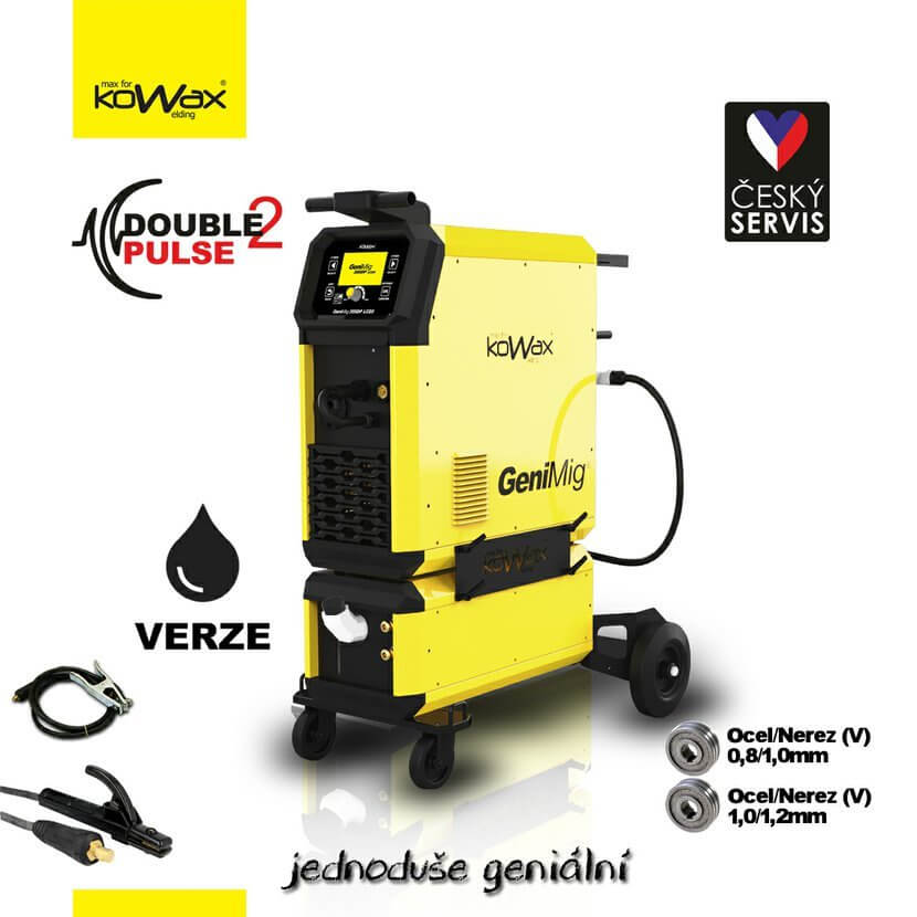 Svářečka CO2 GeniMig 355 DP double pulz s vodním chlazením